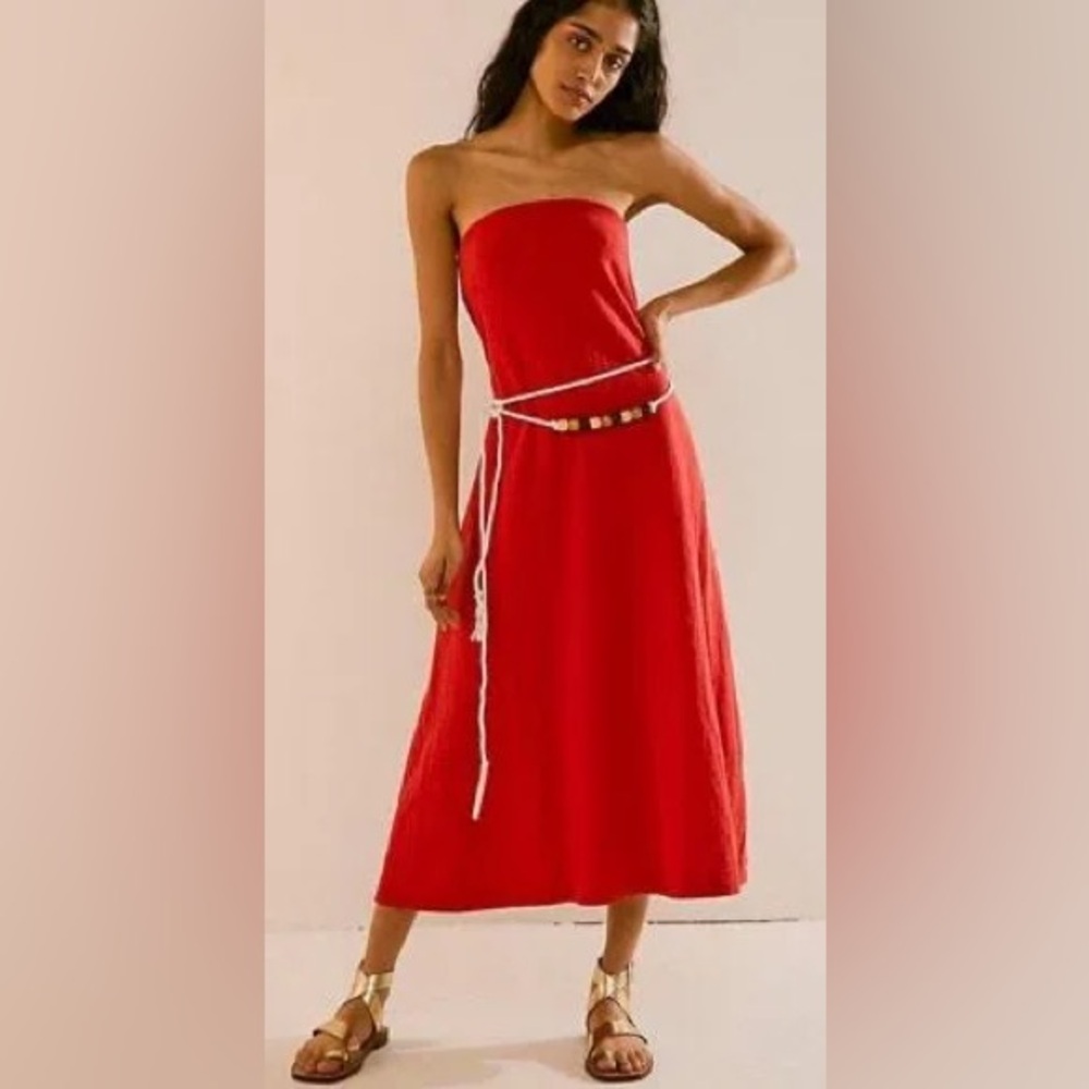 FREE PEOPLE NWT PEYTON STRAPLESS DRES - Picture 2 of 4